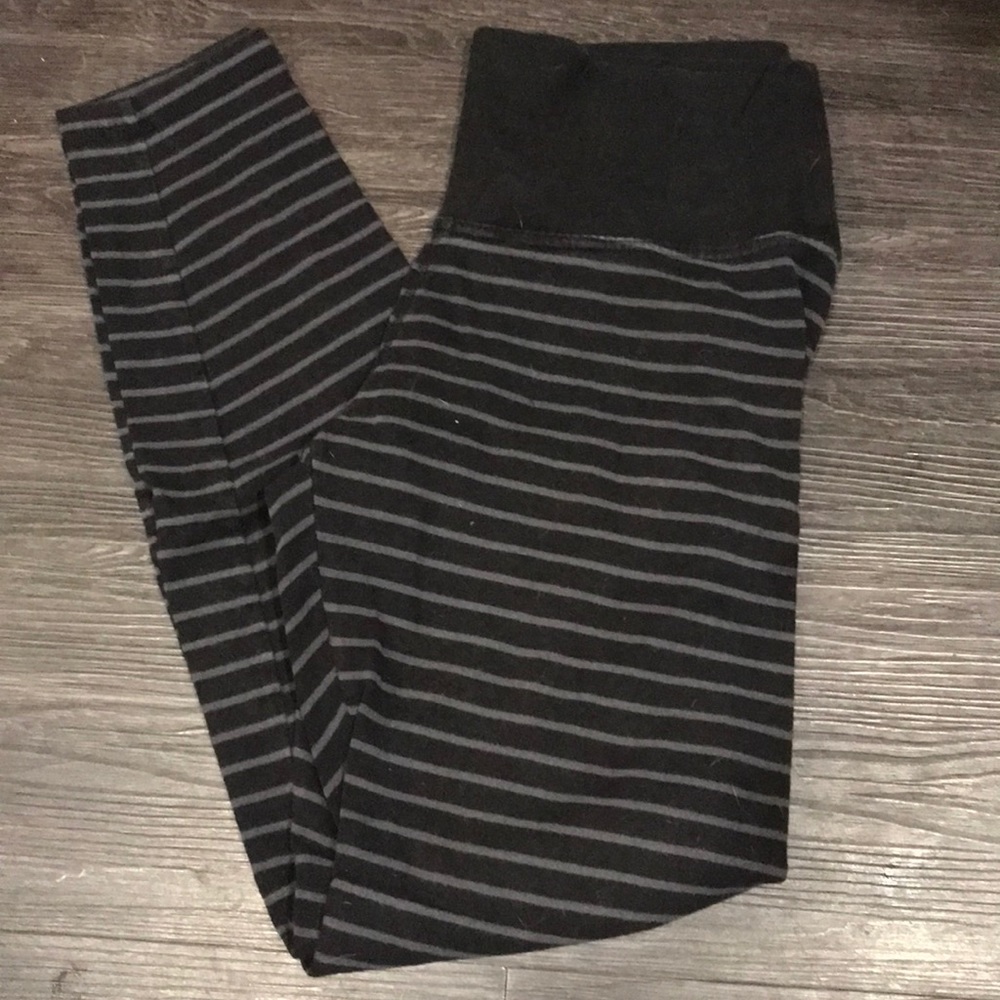 Striped high waisted leggings